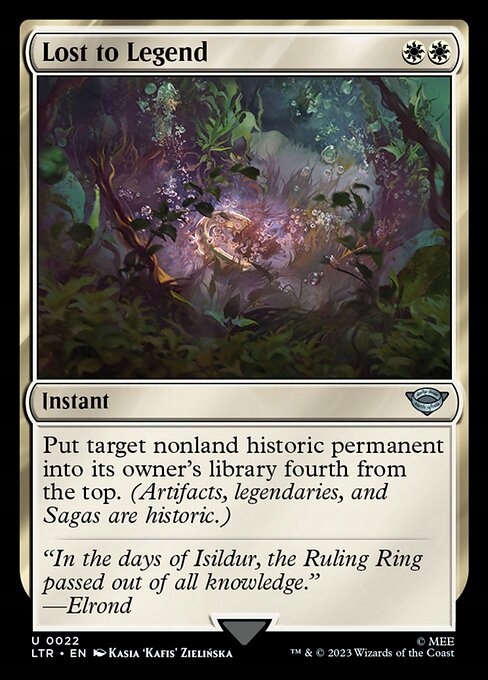 Mtg Ltr #22 Lost to Legend