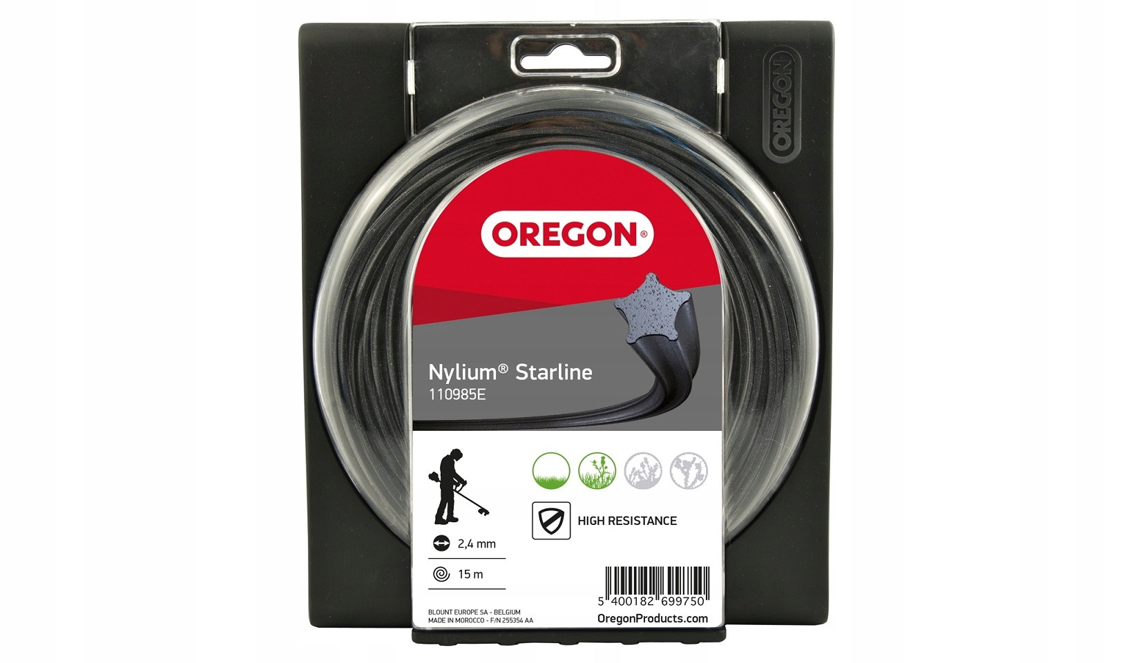 

Żyłka tnąca 2,0mm x 15m Oregon Nylium Gwiazdka