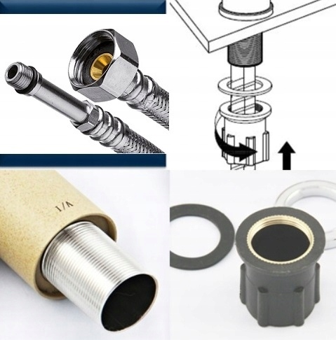 Bateria Umywalkowa Valvex Hasta Czarny + Korek Klik Klak Kolor czarny