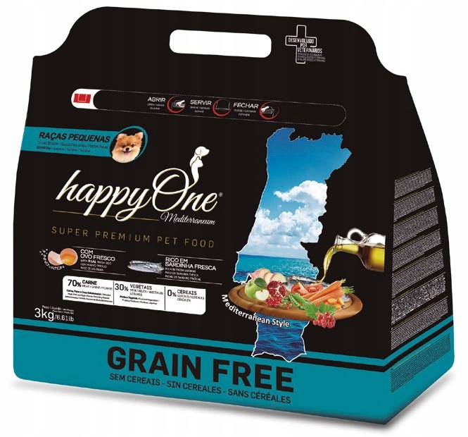 Levně HappyOne Grain-Free Mediterraneum sardinka 3 kg