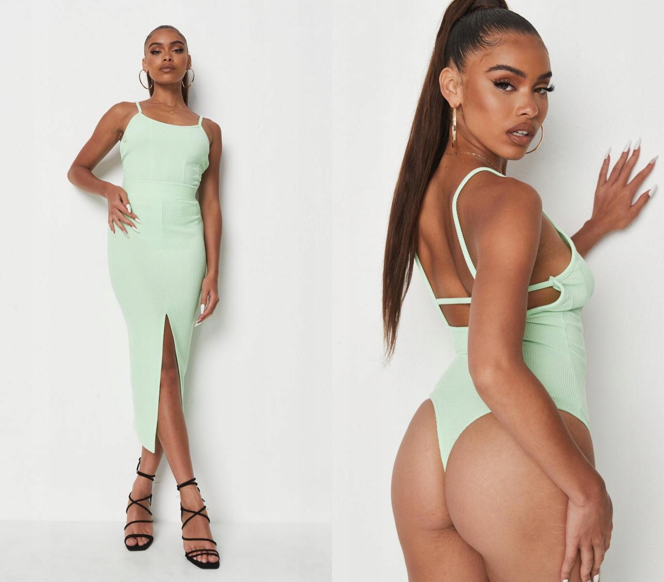 MISSGUIDED PRĄŻKOWANE BODY RAMIĄCZKA (38)