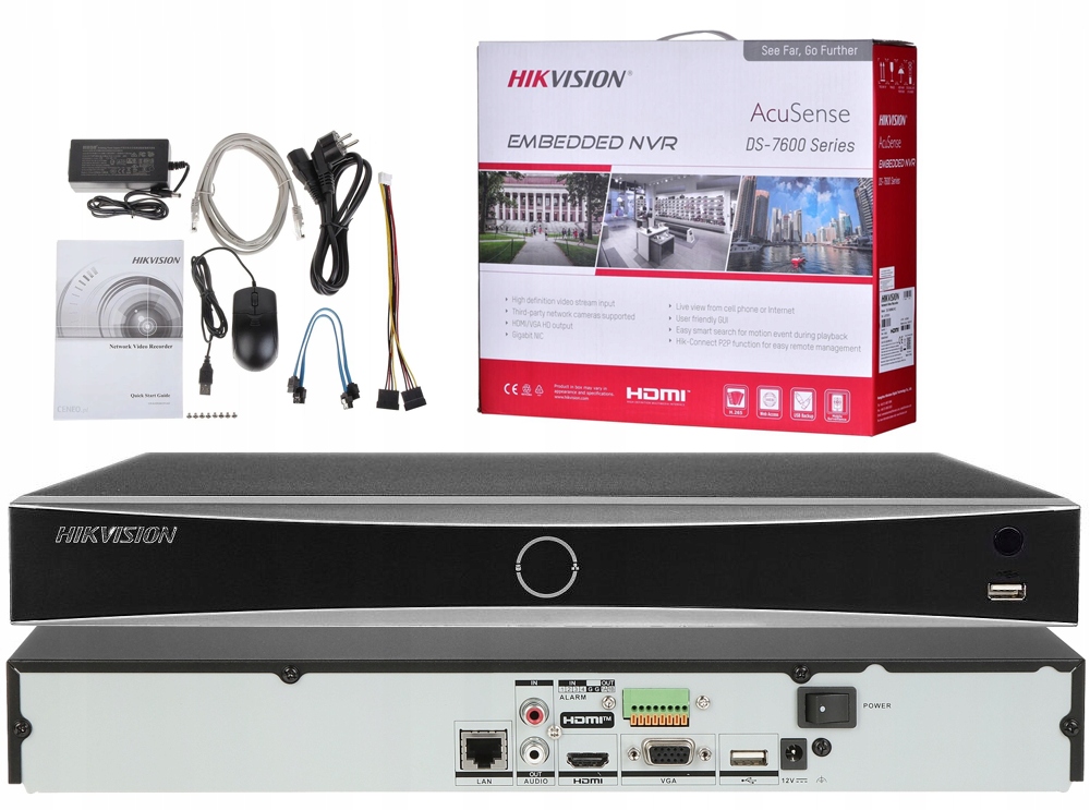 Rejestrator Ip Hikvision DS-7608NXI-K2 12mpx 8 kanałowy