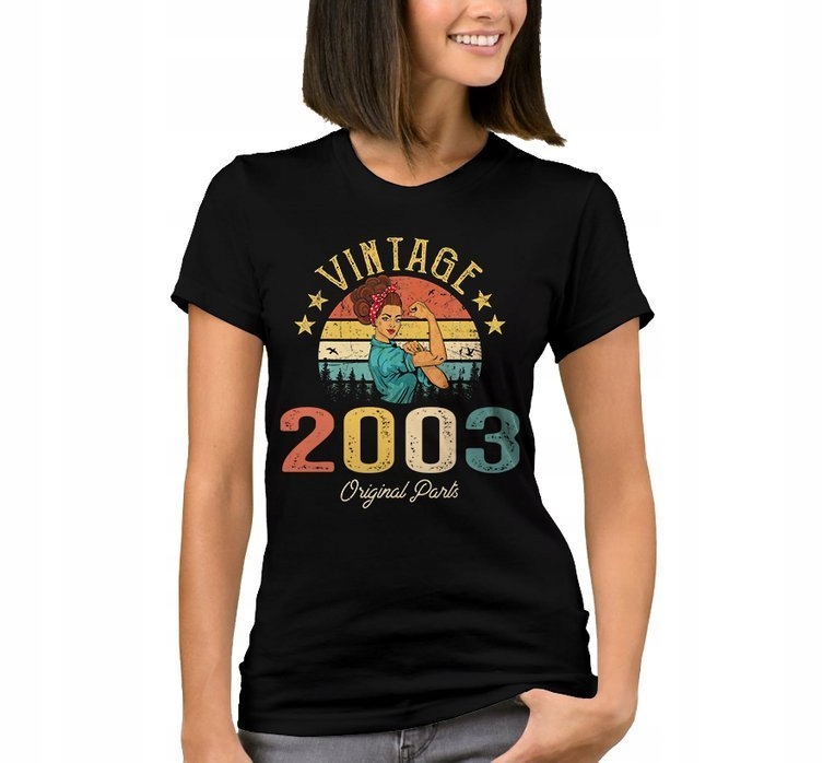 

Koszulka Damska Vintage 18 Lat 2003 Prezent M