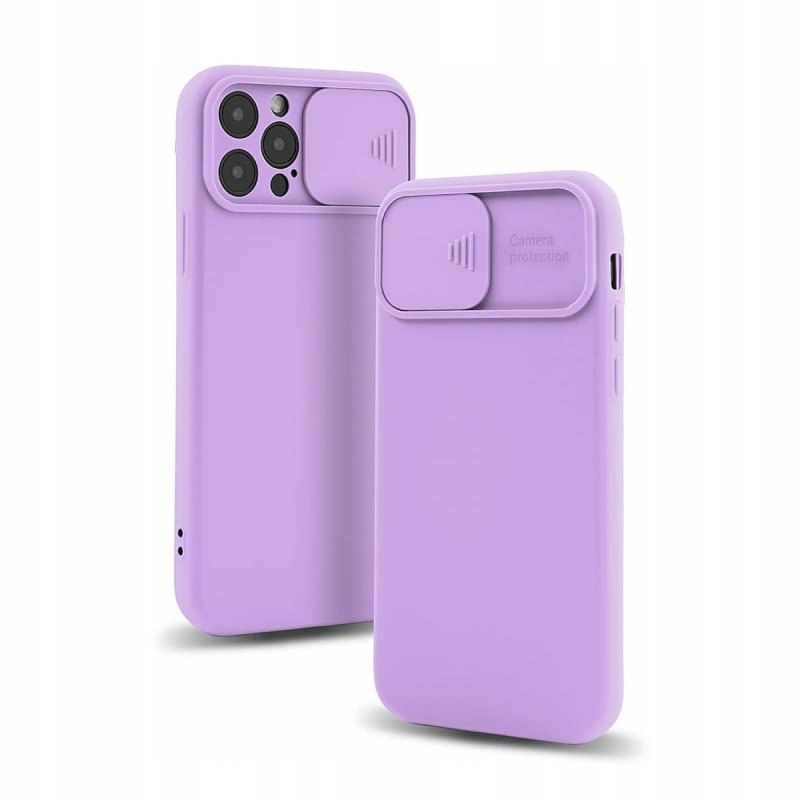 Etui Camera Protect do Apple iPhone 12 fioletowy