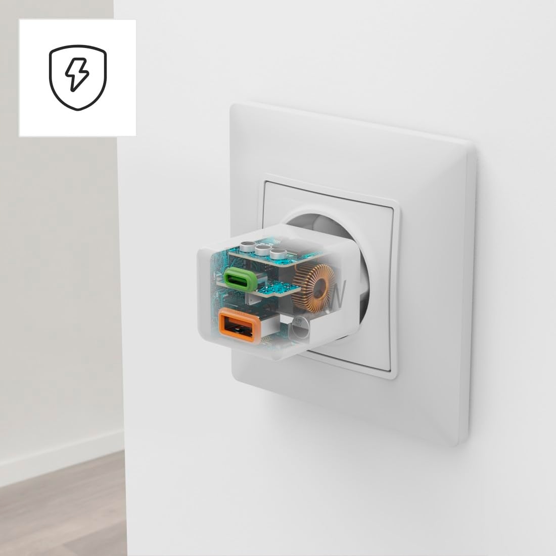 HAMA Szybka Ładowarka USB C i A Uniwersalna 20W Power Delivery — miniatura 4