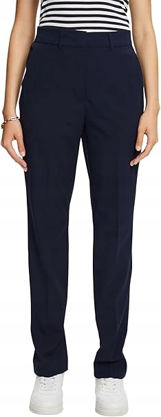Esprit Modré Jednoduché Elegantní Kalhoty Ve Vysokém Stavu 30/32 7AA
