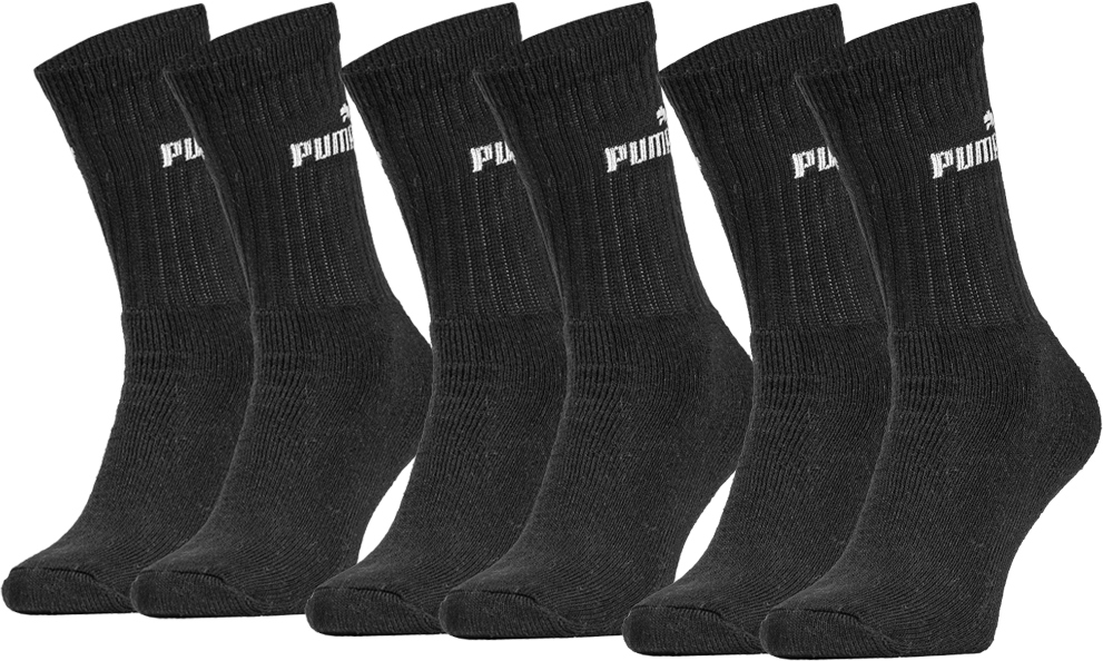 Ponožky Puma dlhé 3-pack čierne veľ. 39/42