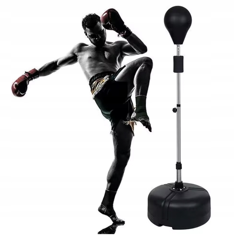 Stojak Bokserski Zestaw z Gruszką 120-160cm Regulowany Wolnostojący