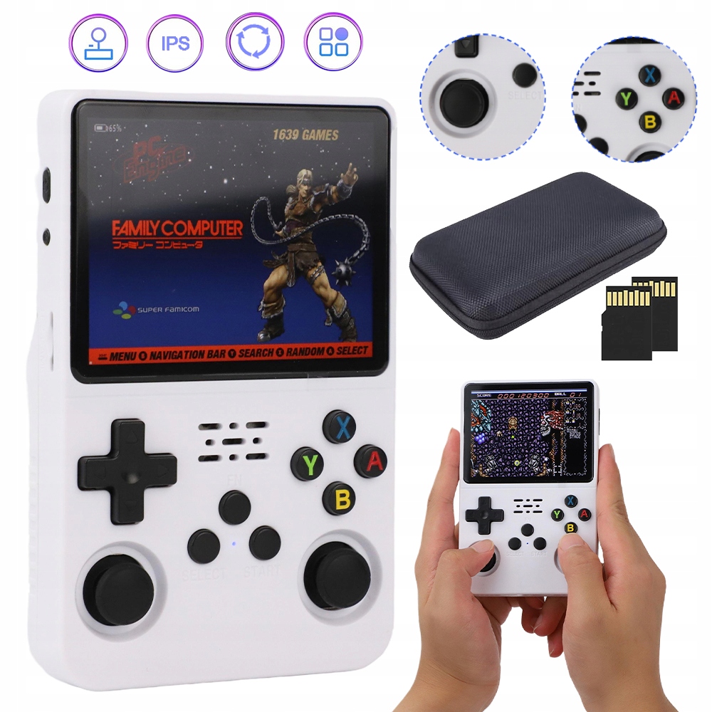 Retro Konsola Do Gier, Przenośna Konsola R36S Do Gier Retro 21,000+ Gier