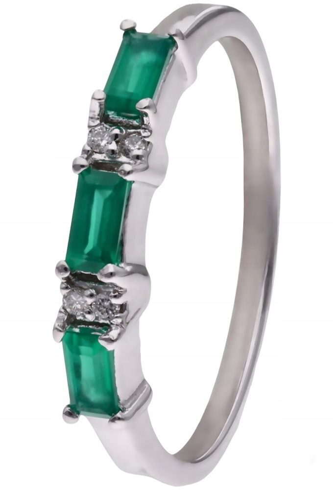 Prstýnek Ag 925 Achát s diamantem CVD-3151-R-AG vel.20