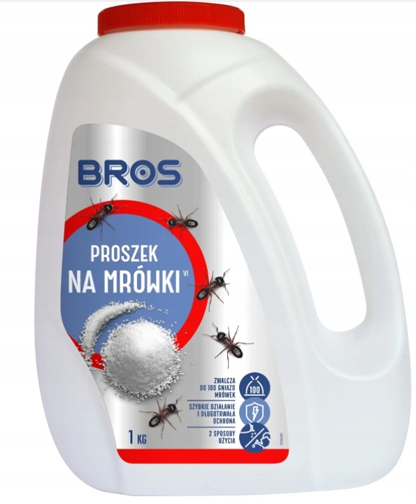 Proszek Na Mrówki BROS 1Kg Butelka +ZAPAS 1kg Preparat Środek Trutka Mrówka Kod producenta 802876