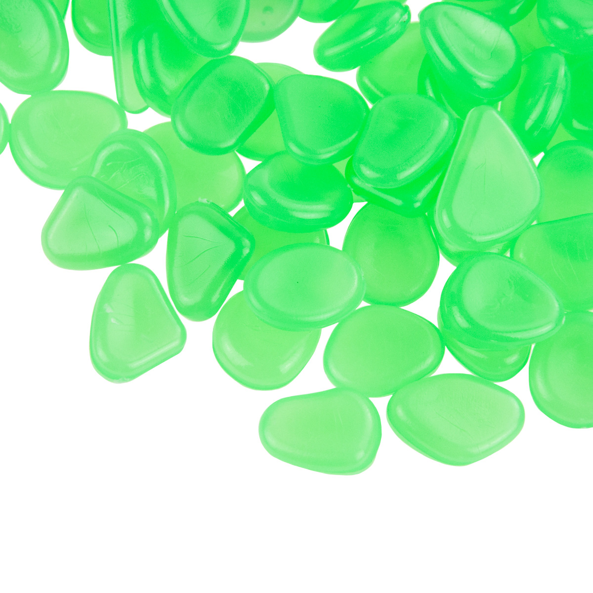 KAMIENIE ŚWIECĄCE FLUORESCENCYJNE KAMYKI 100SZT solarne Zielone do ozdoby EAN (GTIN) 5900291589688