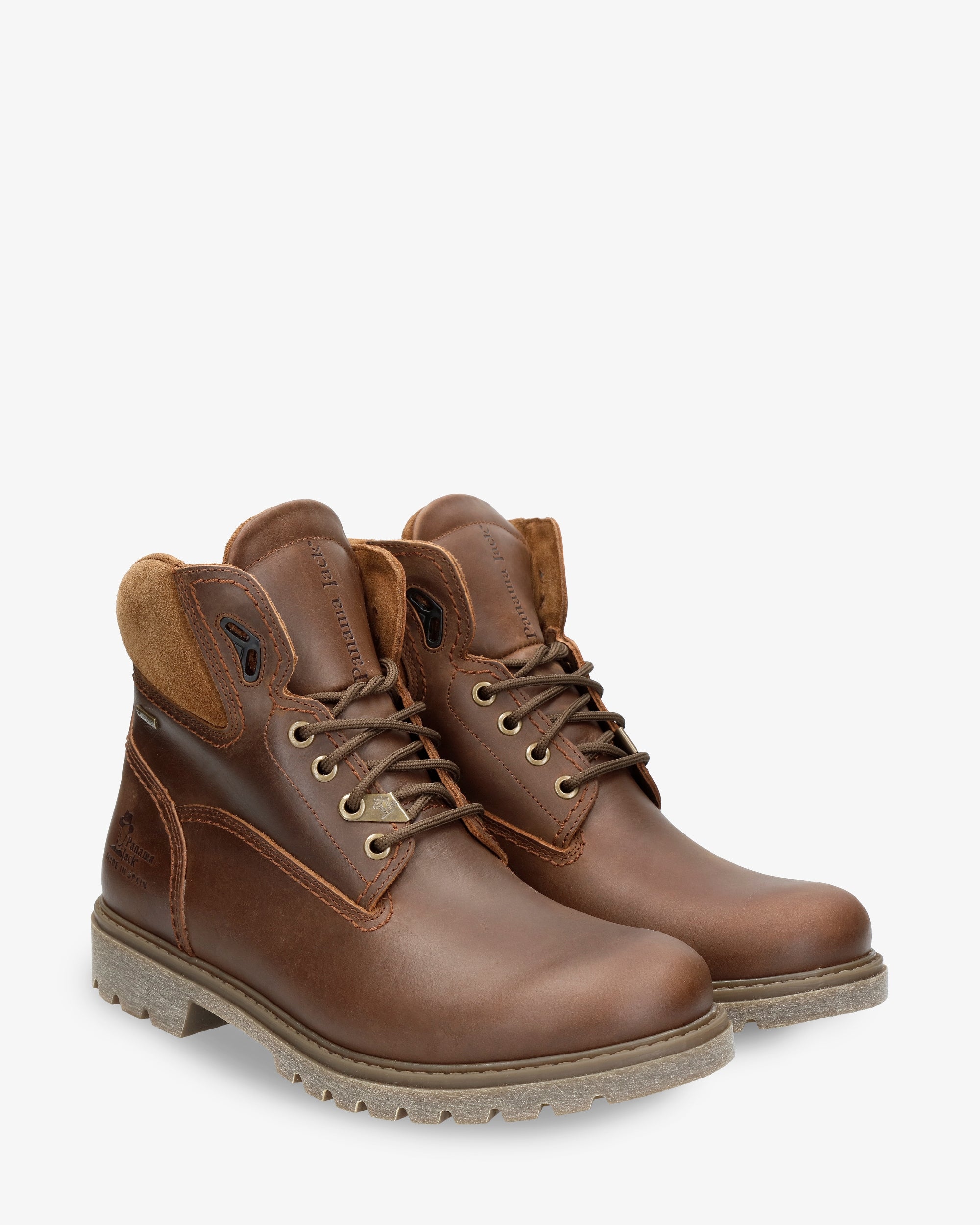 PANAMA JACK BRĄZOWE SKÓRZANE BUTY MĘSKIE Z OCIEPLENIEM 40 16DA
