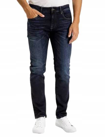 Crossjeans Spodnie Męskie 939 Tapered Granat 30/30