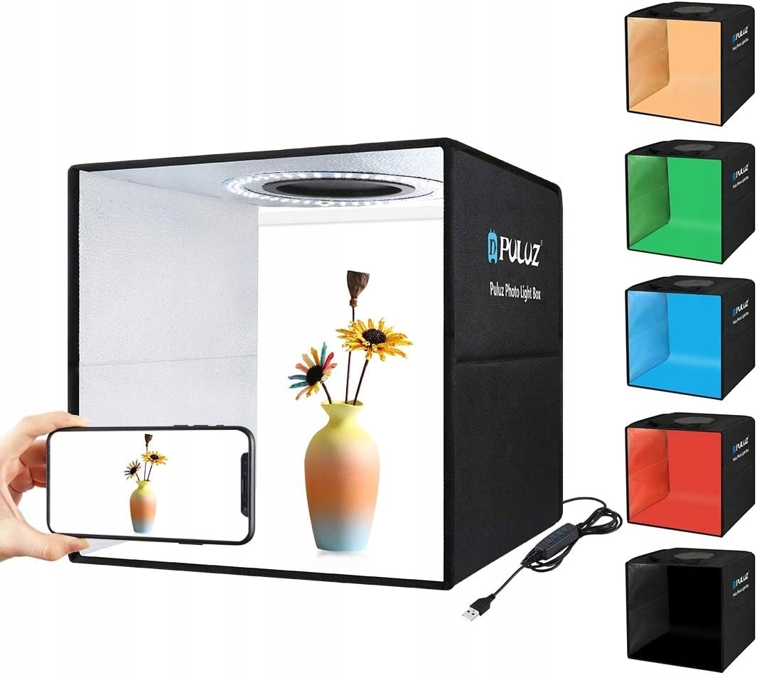 Stan Bezstínový 40x40 cm 144LED 6500K pro fotografování fotografií