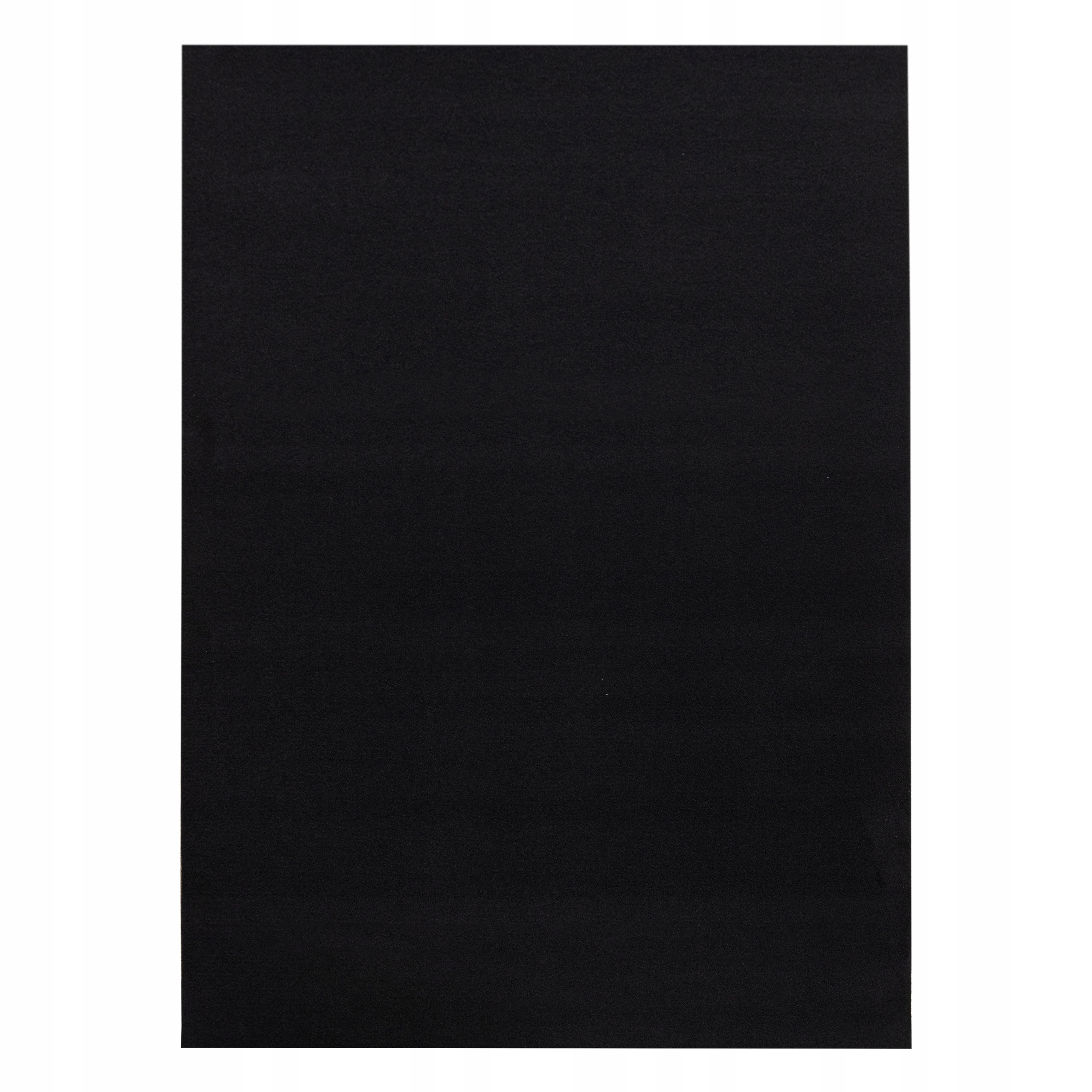 ANTYPOŚLIZGOWY DYWAN GŁADKI JEDNOLITY RUMBA 80x100 cm czarny @160602 Długość 100 cm