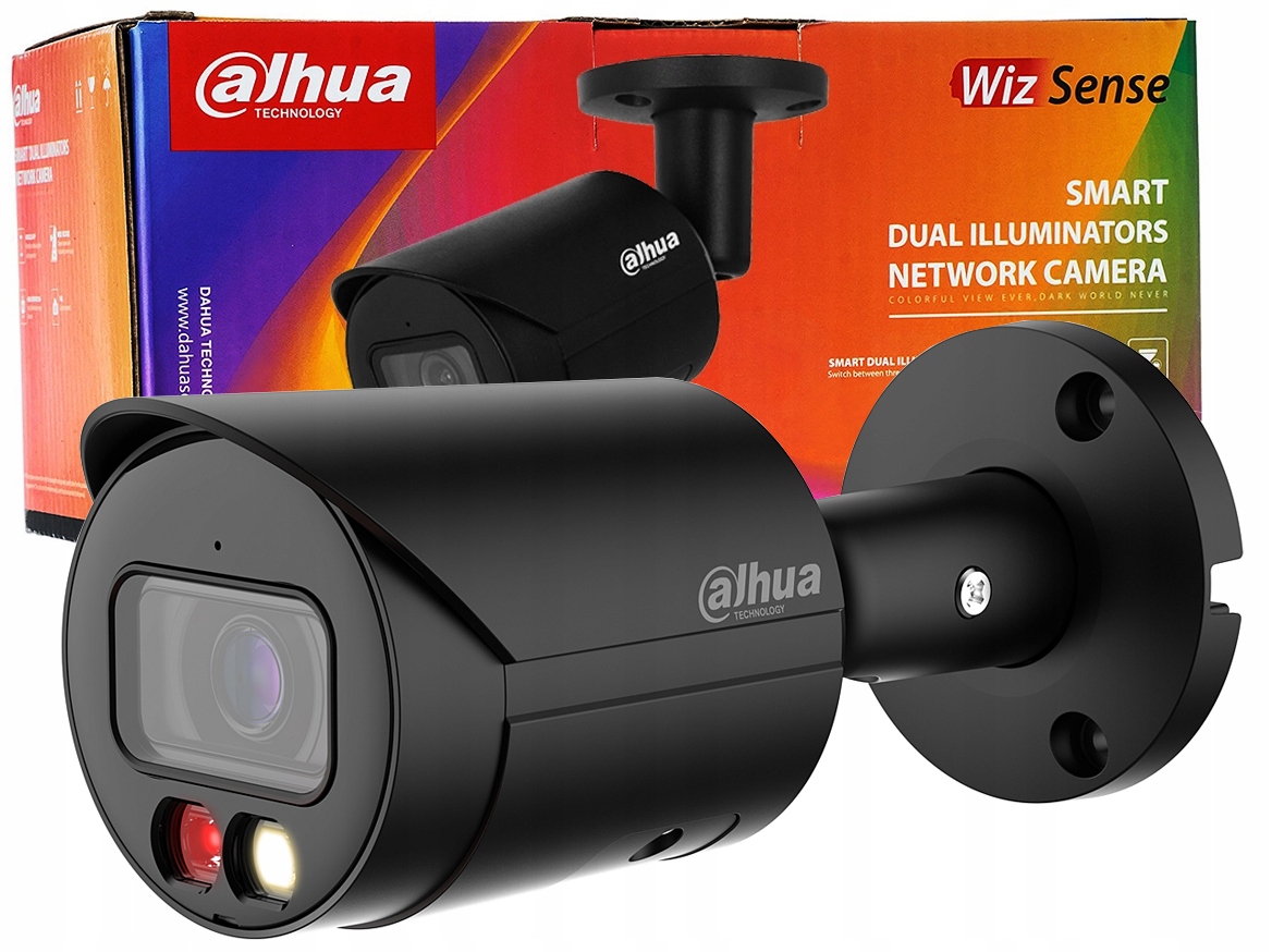 Ip kamera Dahua 8 Mpx IPC-HFW2849S-S-IL-0280B Black WizSense Dual Light