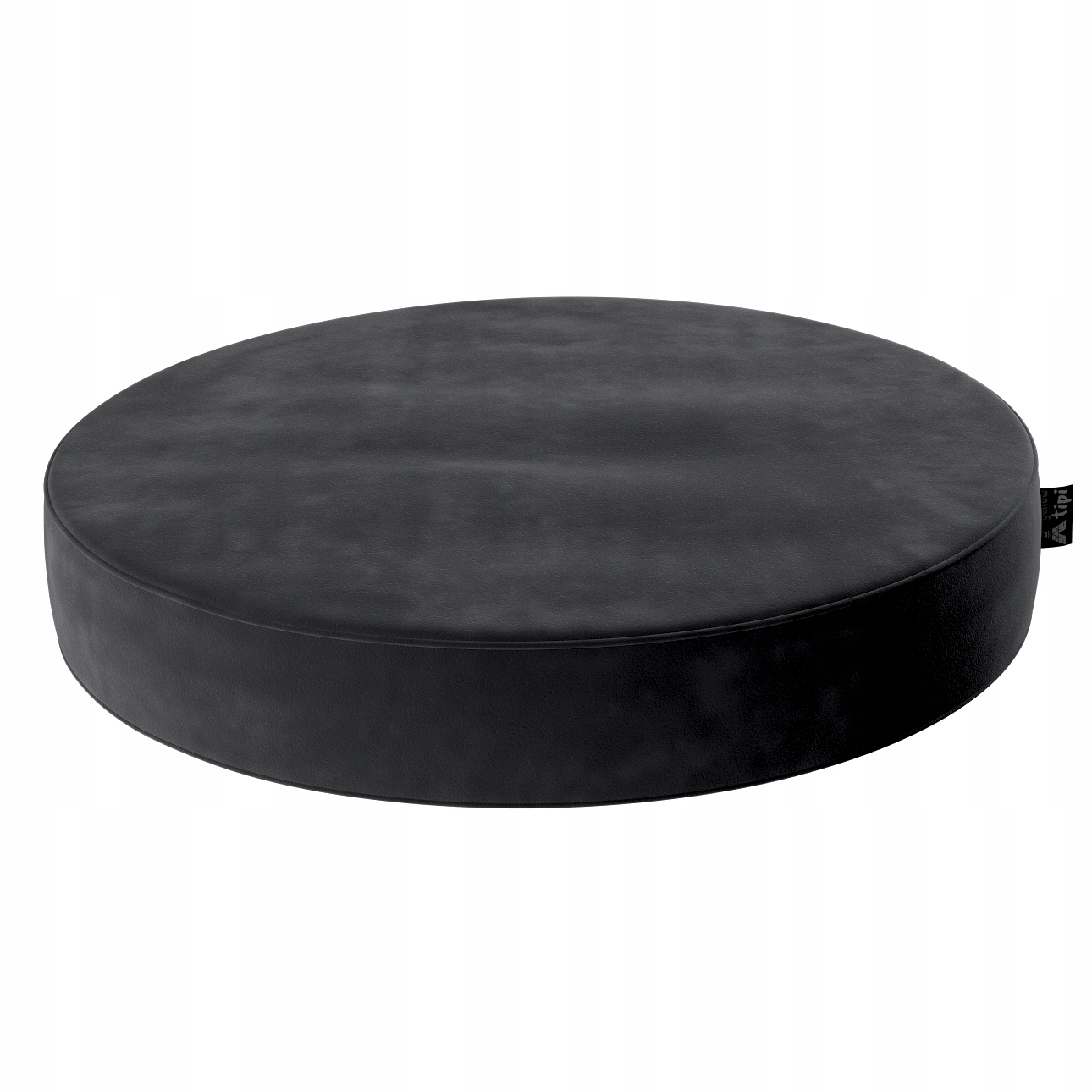 Yellow Tipi Puf Velvet Dot czarny