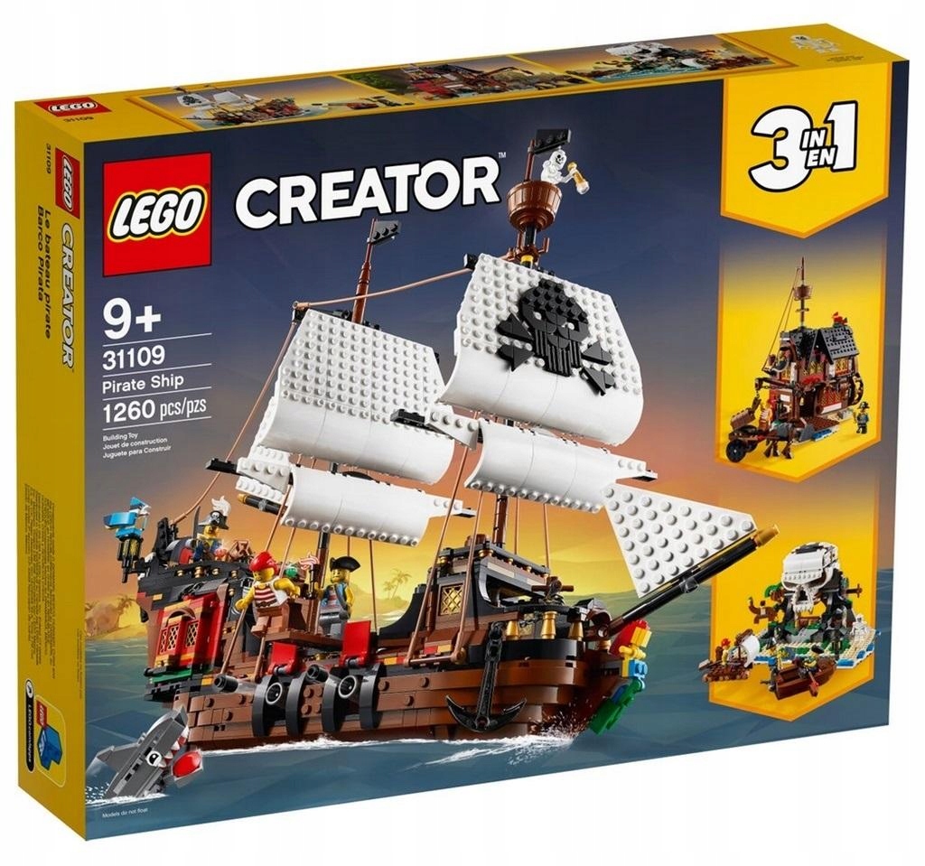 Lego Creator 3v1 31109 Loď Krčma Ostrov pirátských lebek 3v1