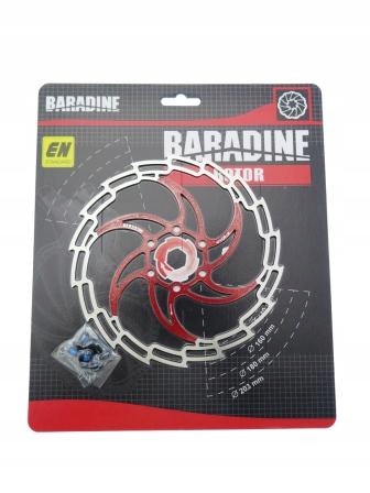 TARCZA HAMULCOWA BARADINE DB-05 CZERWONA 160mm