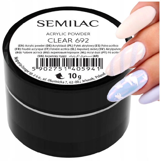 

Semilac Acrylic Powder Clear 692 10g akryl