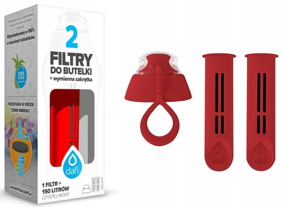 

Filtr do butelki Dafi (2szt.) + nakrętka Makowa