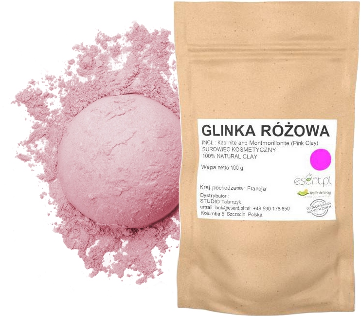 

Glinka Różowa 100g cera wrażliwa i naczynkowa