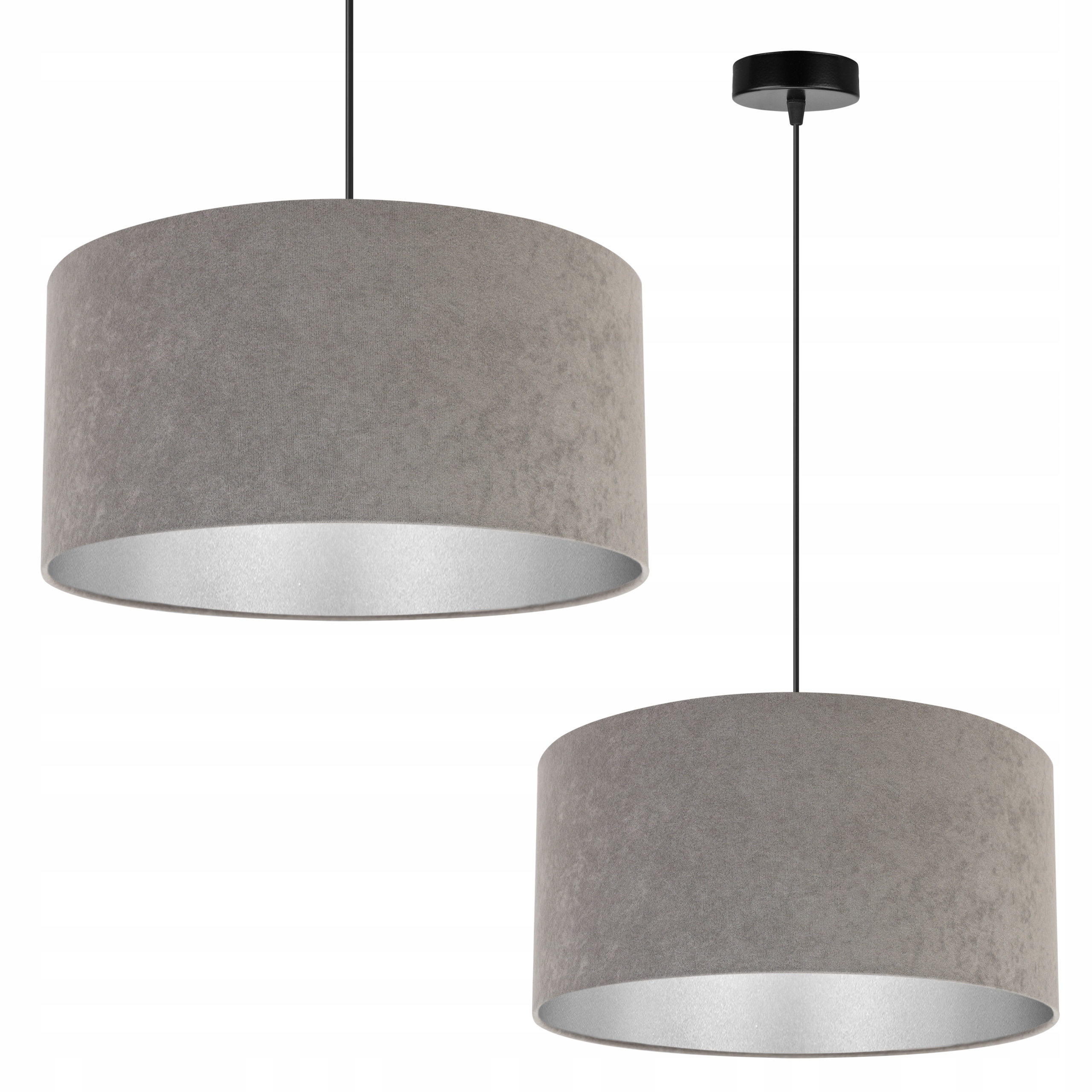 

Lampa Wisząca Sufitowa Nowoczesna Abażur Welur