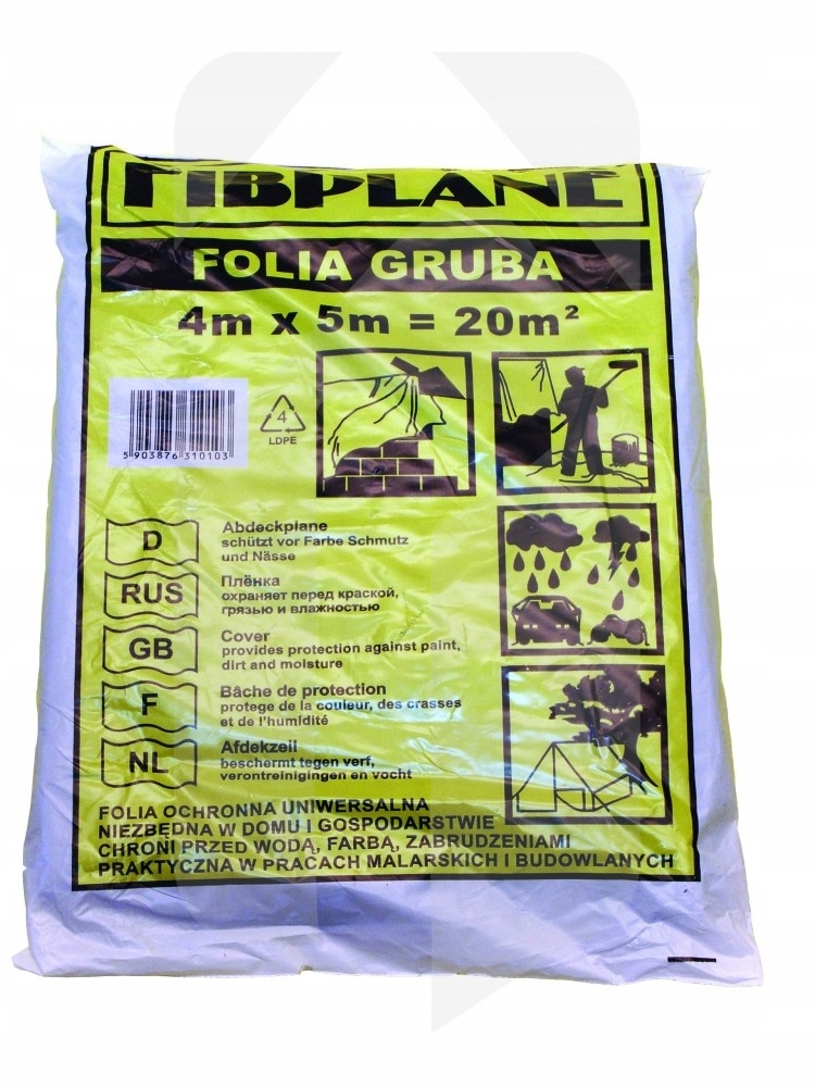 Folia malarska 4X5 20m² FIBOR PROMOCJA!