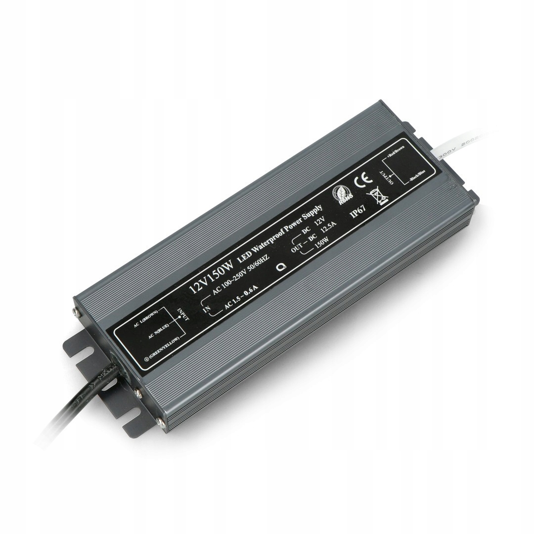 Zasilacz Led wodoodporny 12V 150W