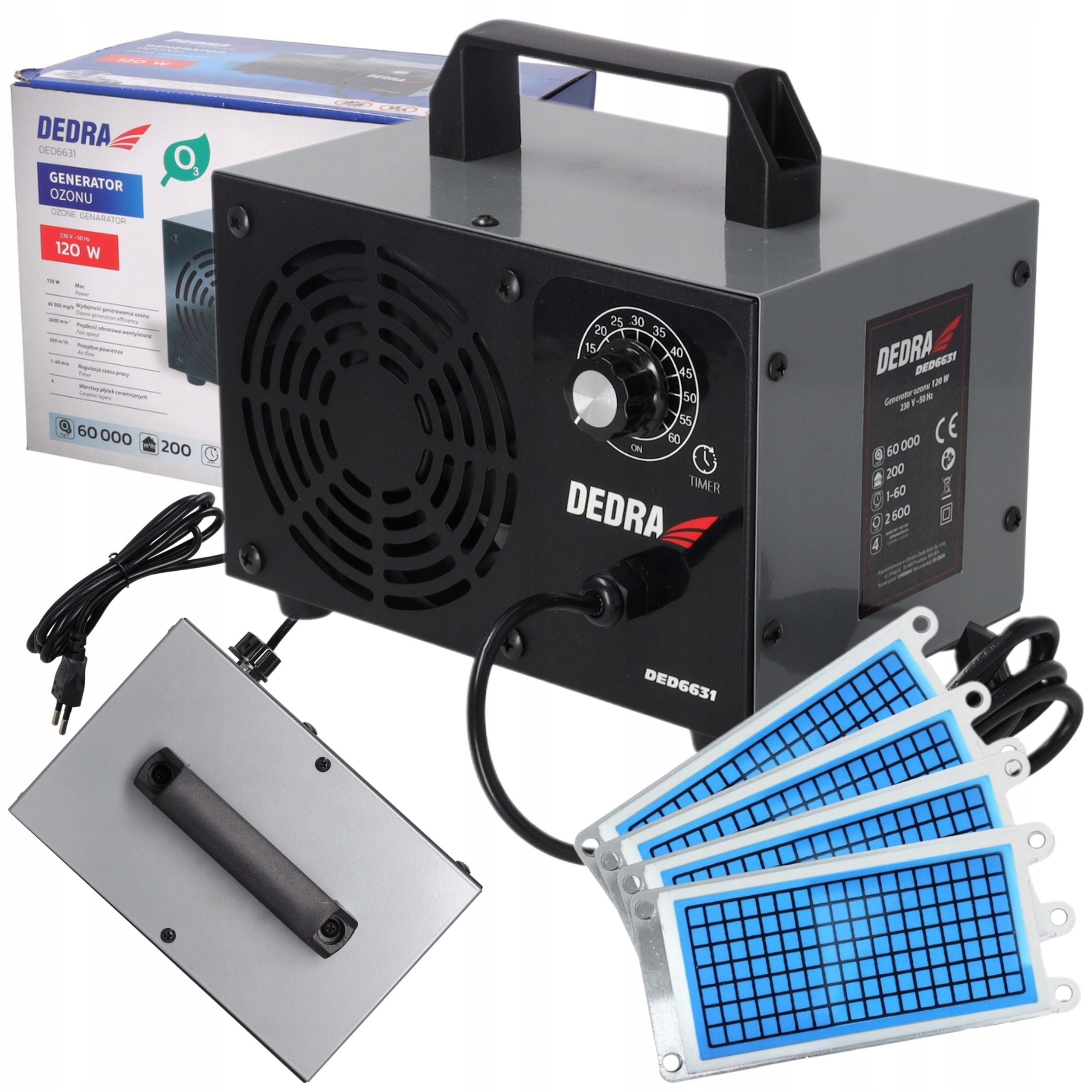 Generátor Ozonu Dedra DED6631 Pro Automobily, Byty, Kanceláře Sklepů