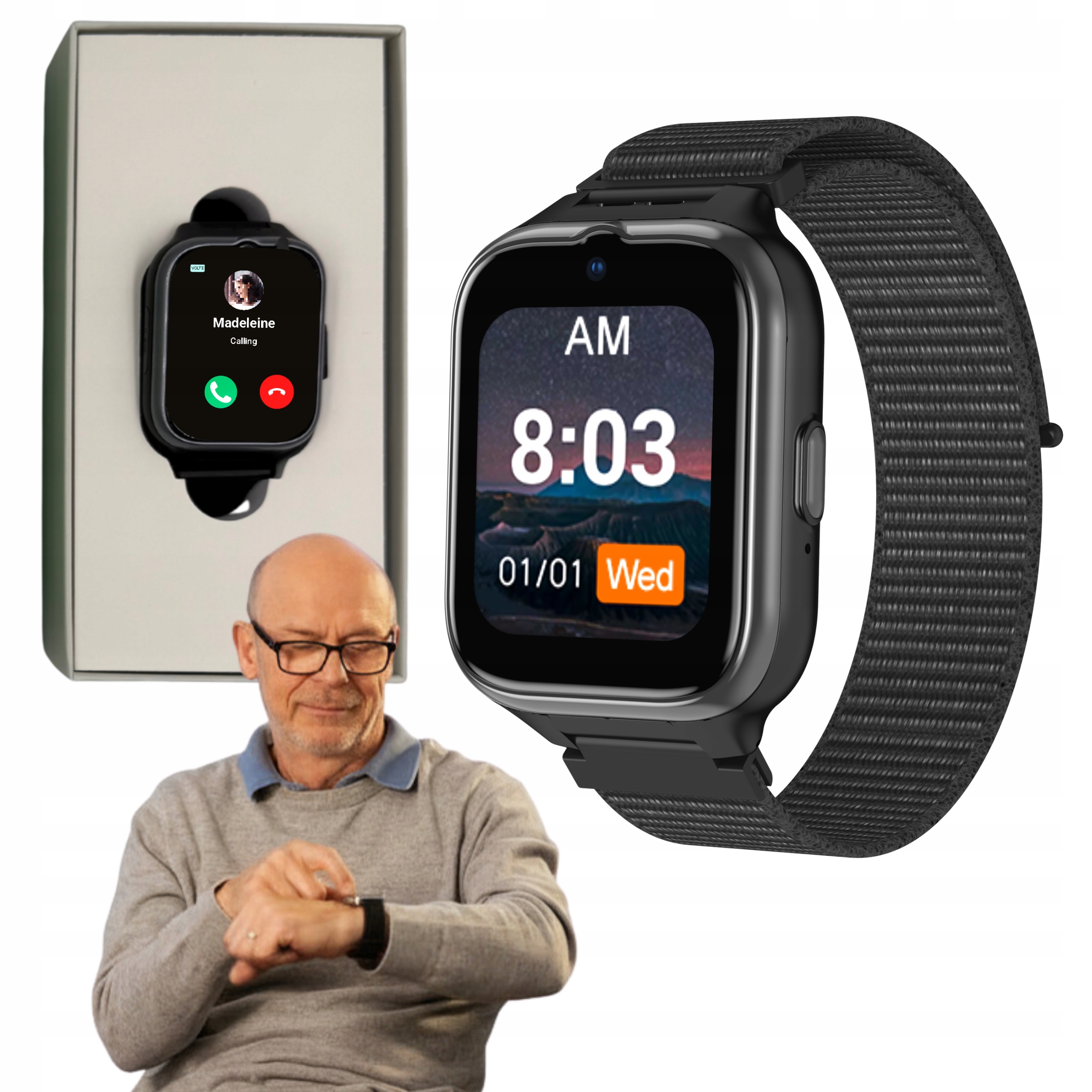 Chytré Hodinky Myphone Carewatch Lte Hodinky S Sos Tlačítkem Pro Seniora Gps