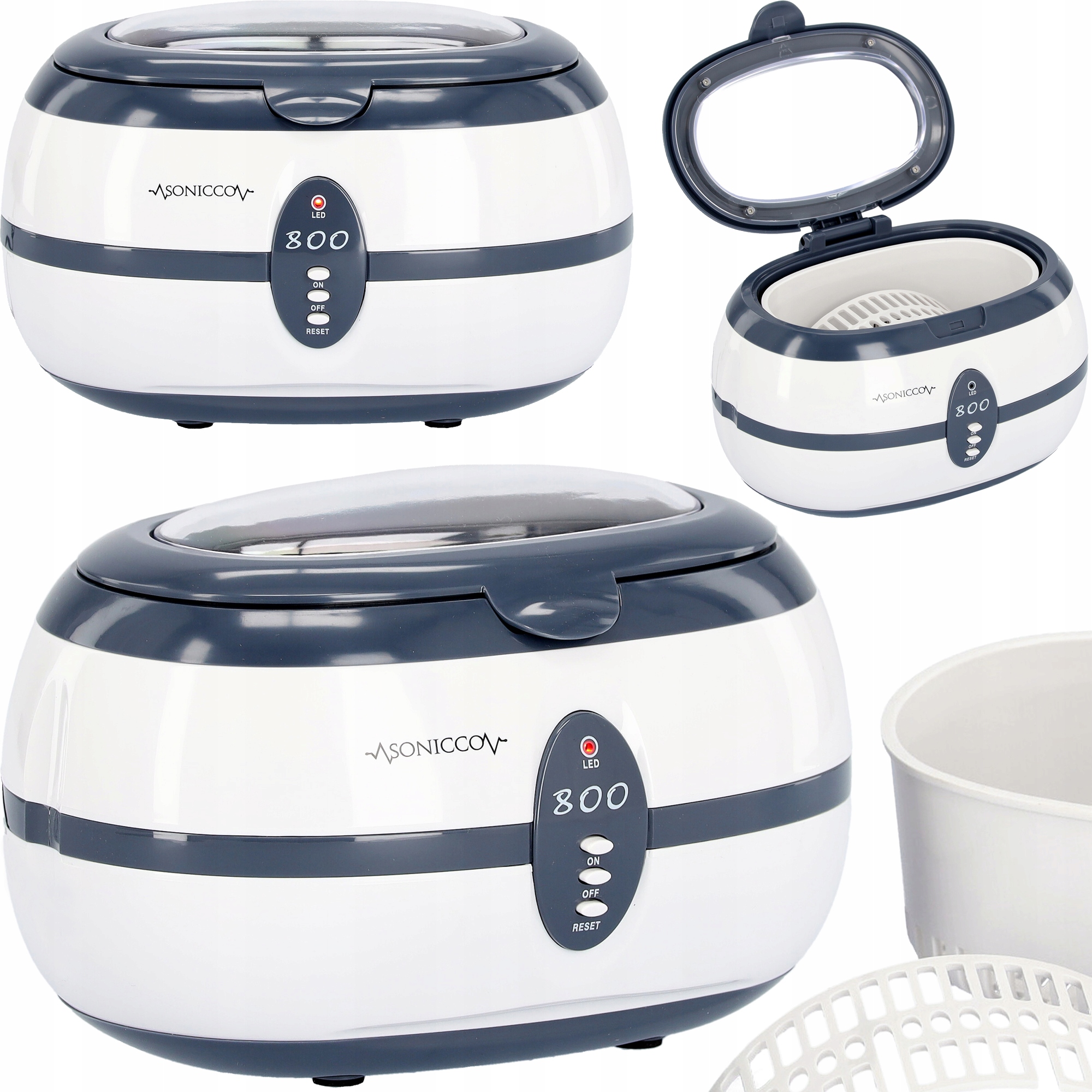 Ultrazvuková myčka na vodu 600 ml, kosmetický sterilizátor, mytí dílů