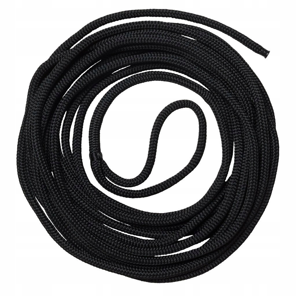 Uvazovací lano 12 mm 12 m černé 16 pletené