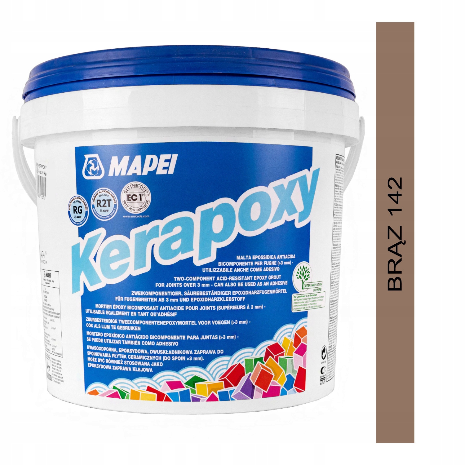 Epoxidová škárovacia hmota Mapei Kerapoxy 5 kg farba 142 hnedá