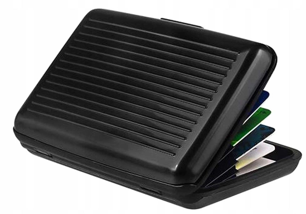 PORTFEL NA KARTY DOKUMENTY ALUMINIOWE ETUI ANTYKRADZIEŻOWE DO KART KOLORY