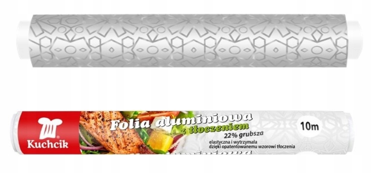 

Folia aluminiowa Kuchcik tłoczona Gruba 28cm 10m