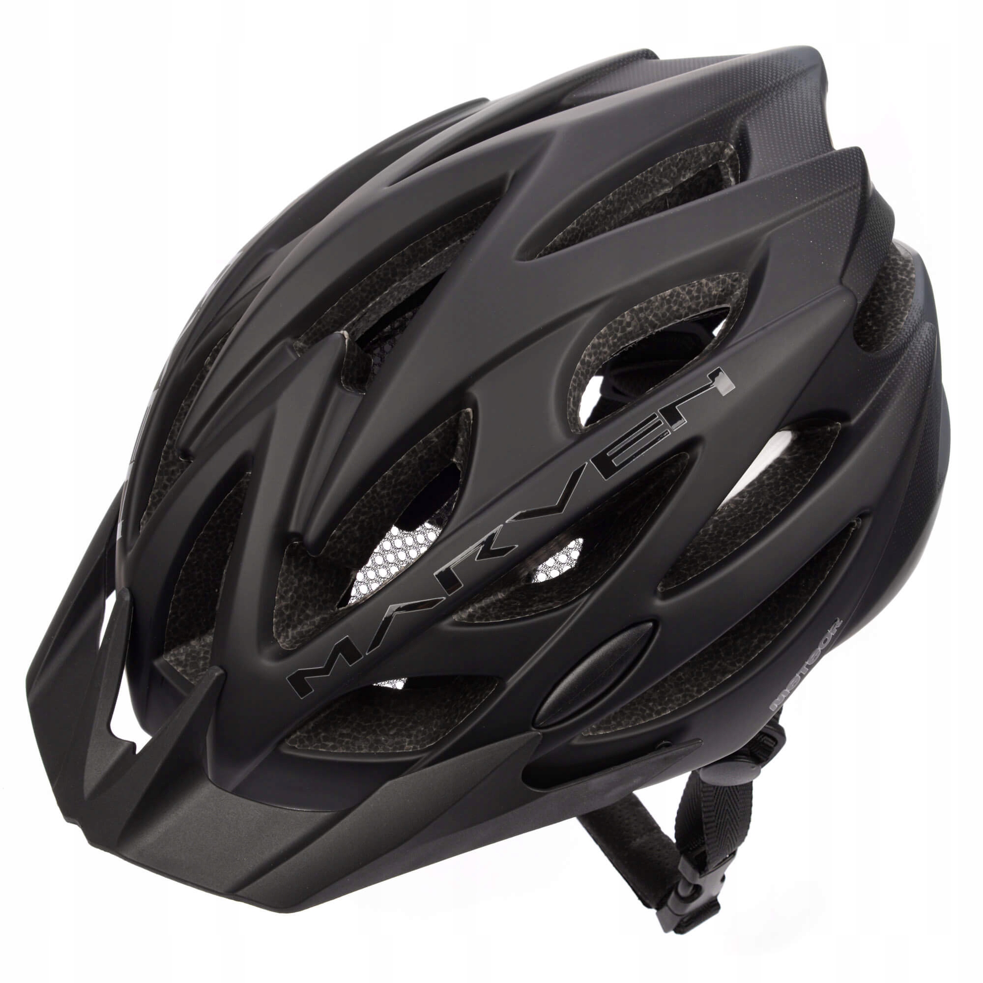 Lehká nastavitelná cyklistická přilba na kolo s kšiltem Meteor Marven S 52-56 cm