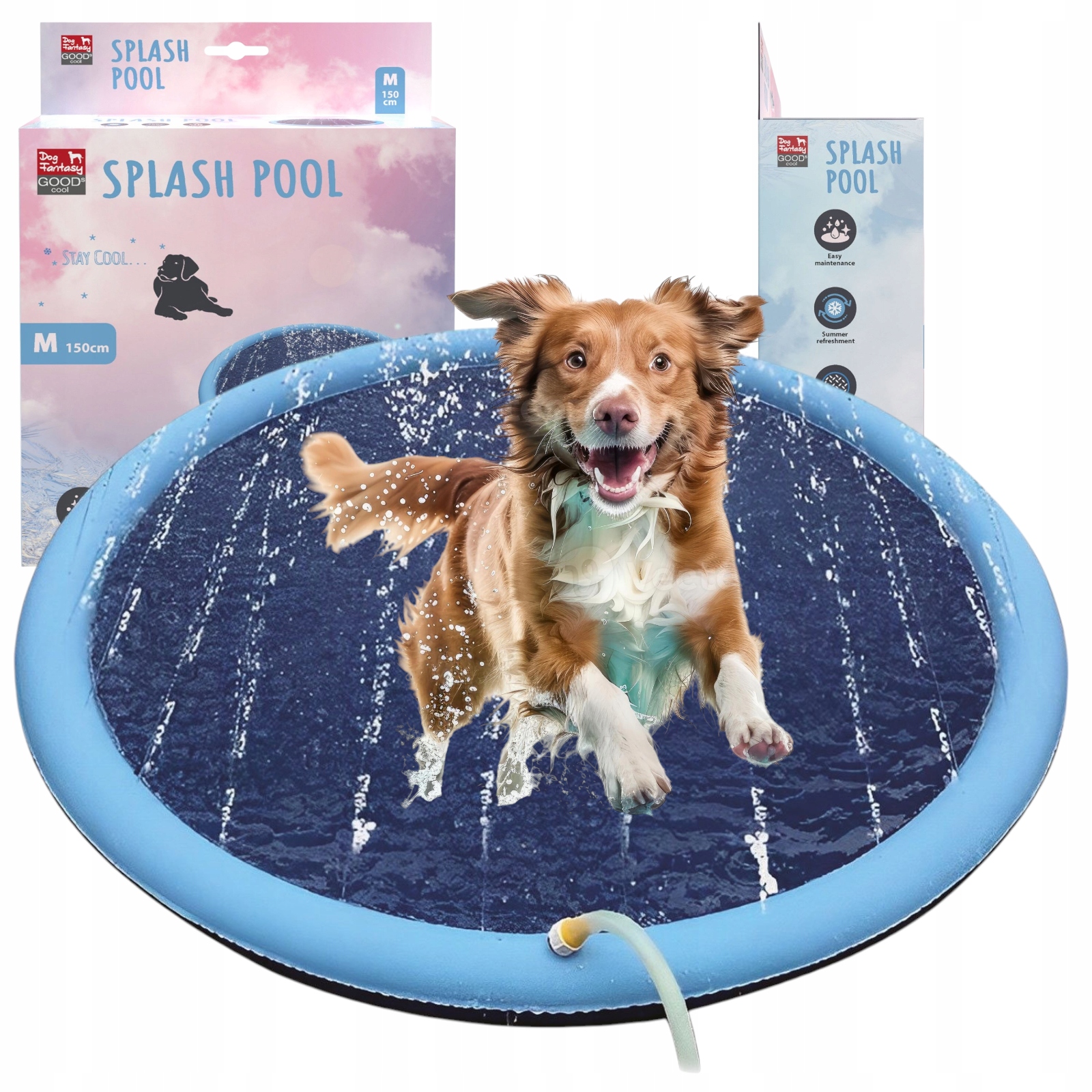 Levně Df Basen Dla Psa Z Dyszami Wodnymi M Bazén pro psa s vodními tryskami,