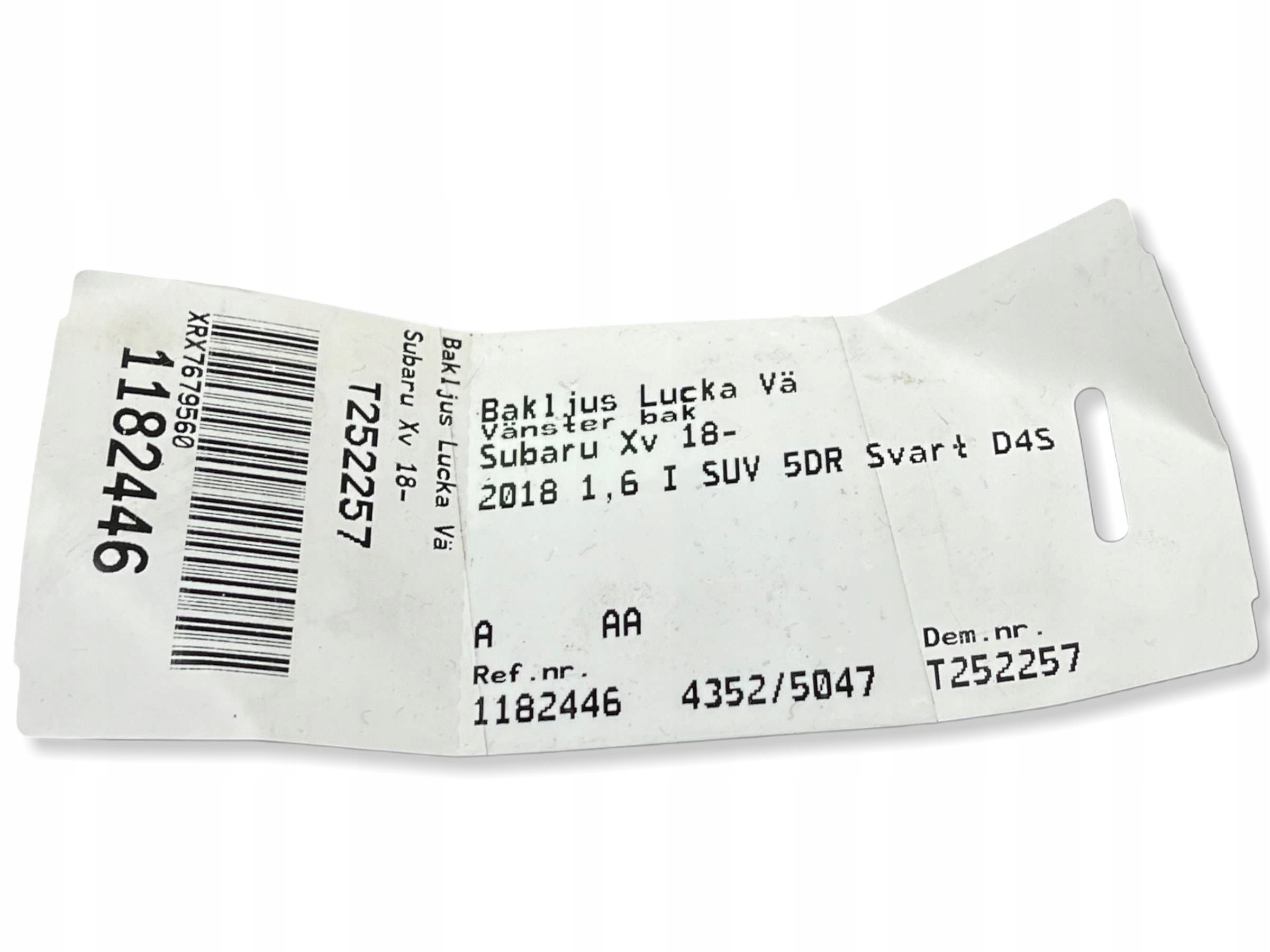 SUBARU XV light to the bonnet left rear part 84251-FL051