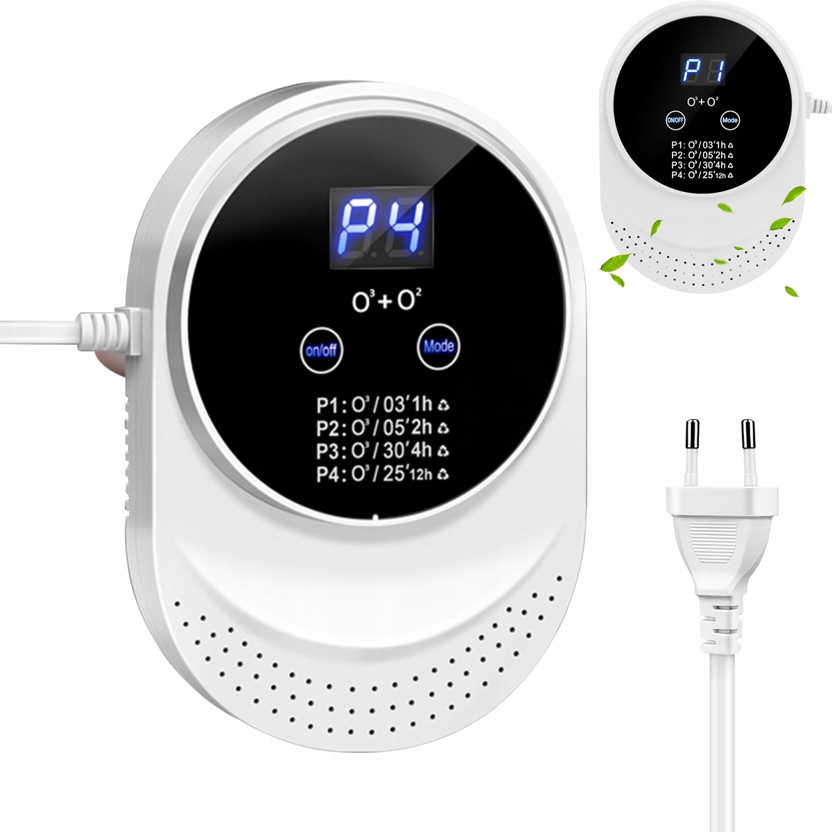 Neutralizator Zapachów Ozonator Wielofunkcyjny Mini Oczyszczacz Powietrza