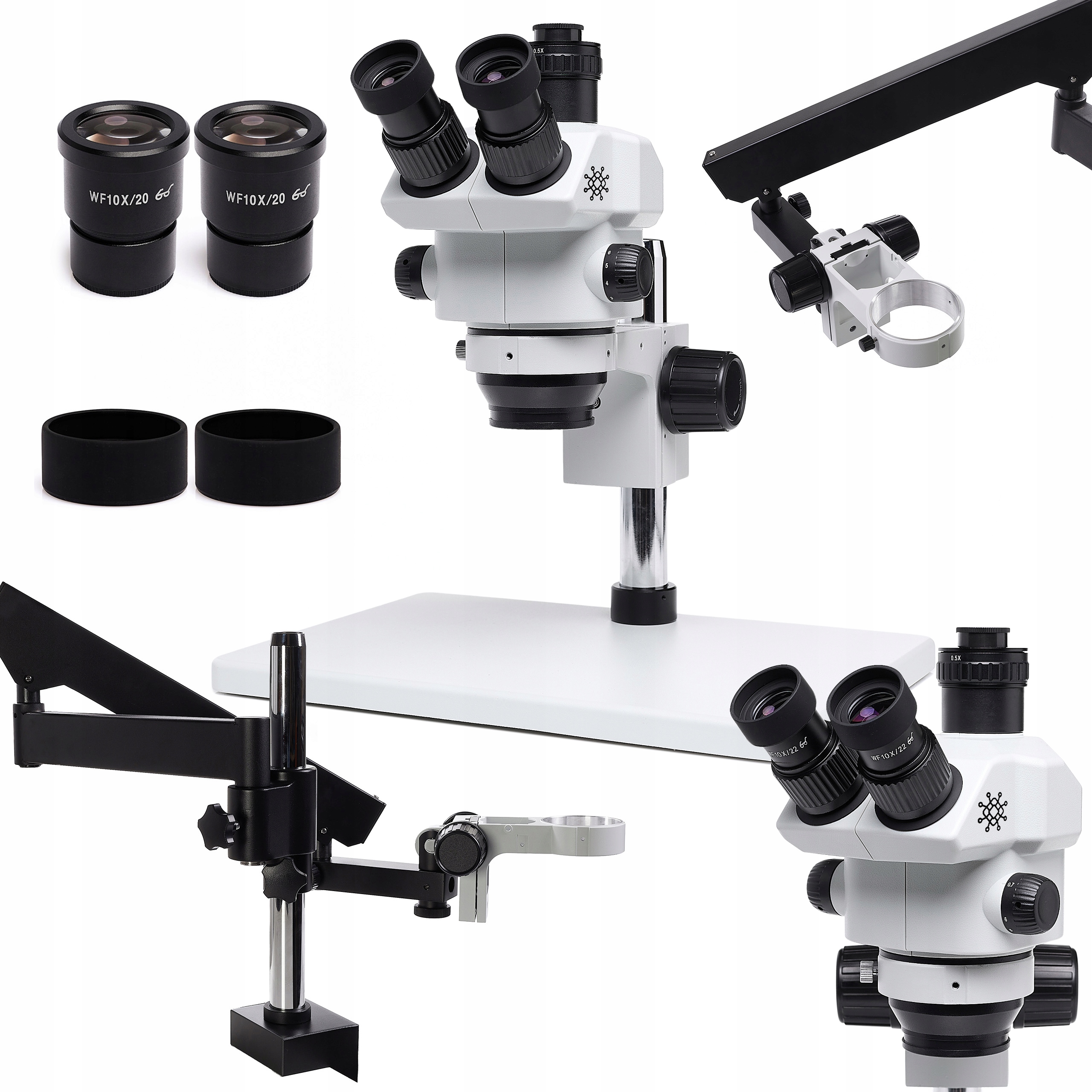 Stereoskopický optický Mikroskop Techrebal 10HT Pro 7-60x Dlouhé Rameno