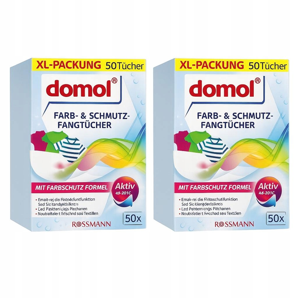 Levně Domol Ubrousky zachycující barvy a nečistoty při praní 100 Ks Německé De