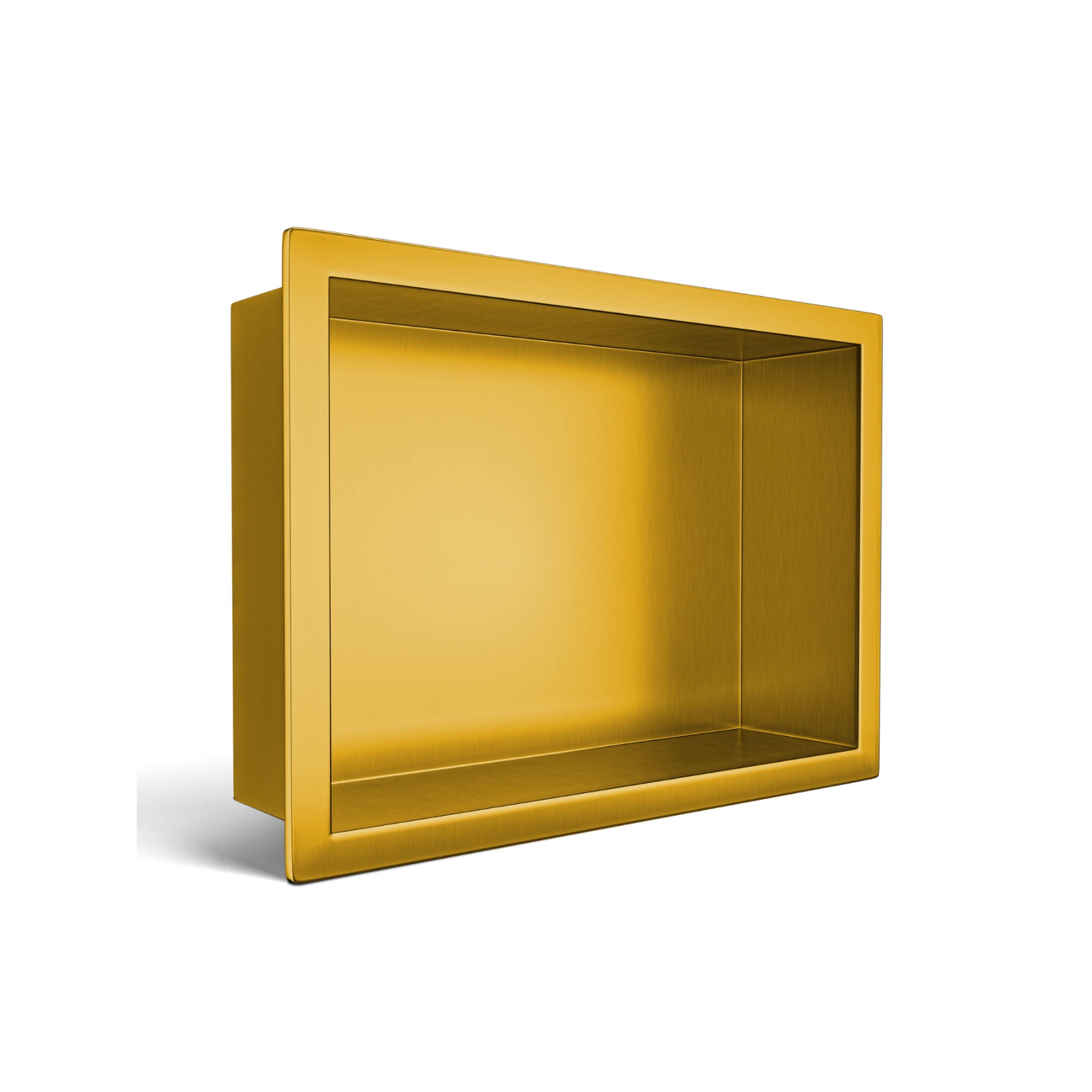 Nika do steny z nehrdzavejúcej ocele zlatá 30x20x10 cm Wall-box One Gold