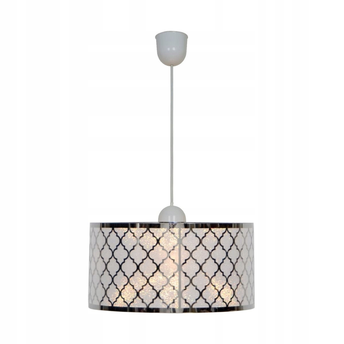 Moderní, bohatě zdobený stropní závěs s transparentním stínidlem Surin E27