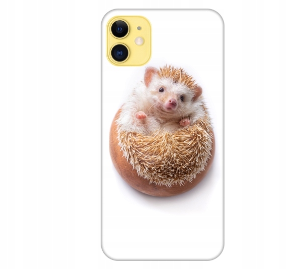 

Etui pokrowiec do iPhone 11 Jez smieszne zwierzeta