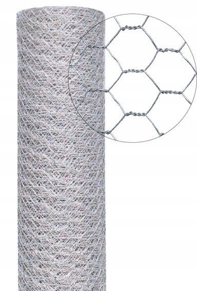 Siatka Hodowlana Ocynkowana 25M 1,00 M Do Woliery 25 Mb Woliera 25M2 Rolka