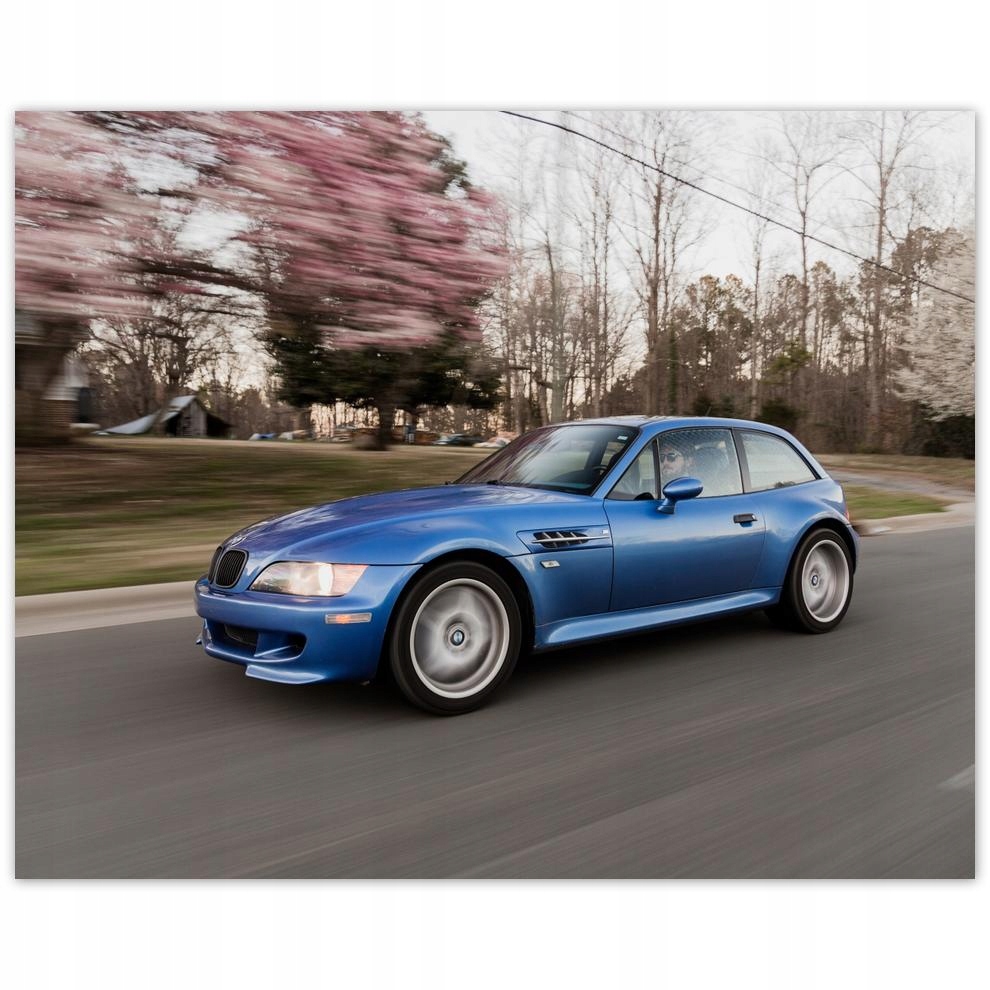 

Plakat 50x40 Niebieskie Auto Bmw
