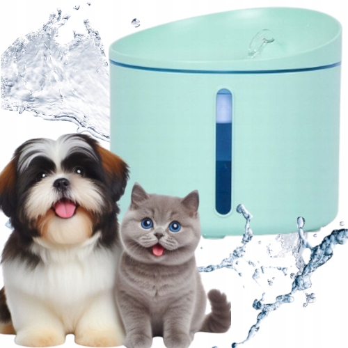 Levně Fontána Nápoj pro kočky psy, automatický, Led, tichý, Dogness filtr, 1 l