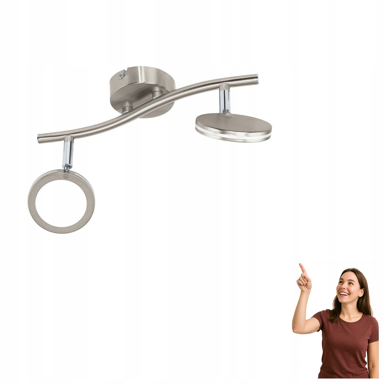 Led spotová lampa 2x4W Karystos 97068 Eglo